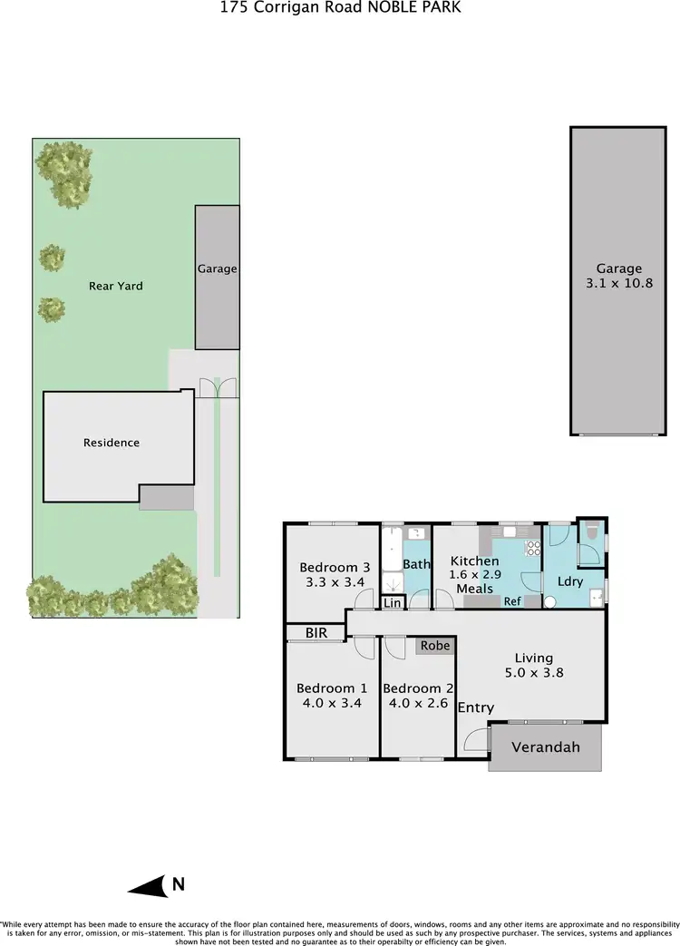 Floorplan of Homely house listing, 175 Corrigan Road, Noble Park VIC 3174