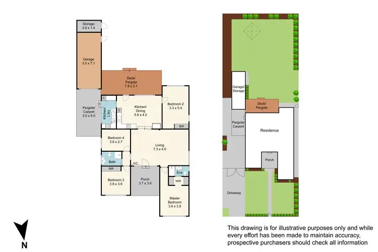 Floorplan of Homely house listing, 55 Arunta Crescent, Clarinda VIC 3169