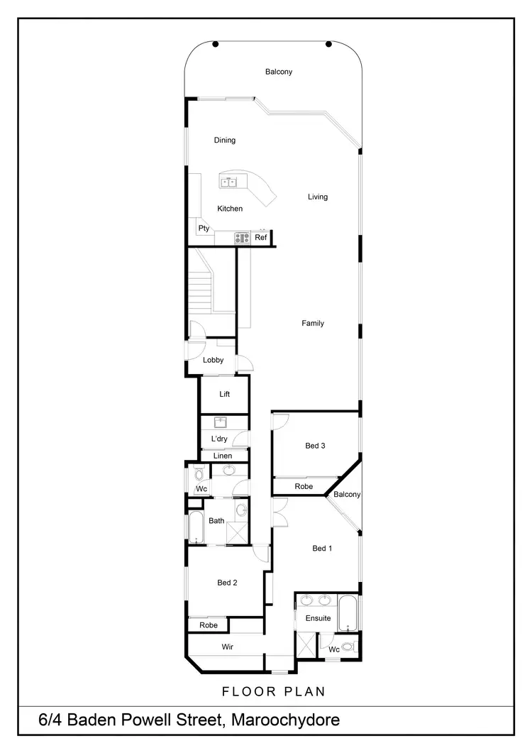 Floorplan of Homely unit listing, 6/4 Baden Powell Street, Maroochydore QLD 4558