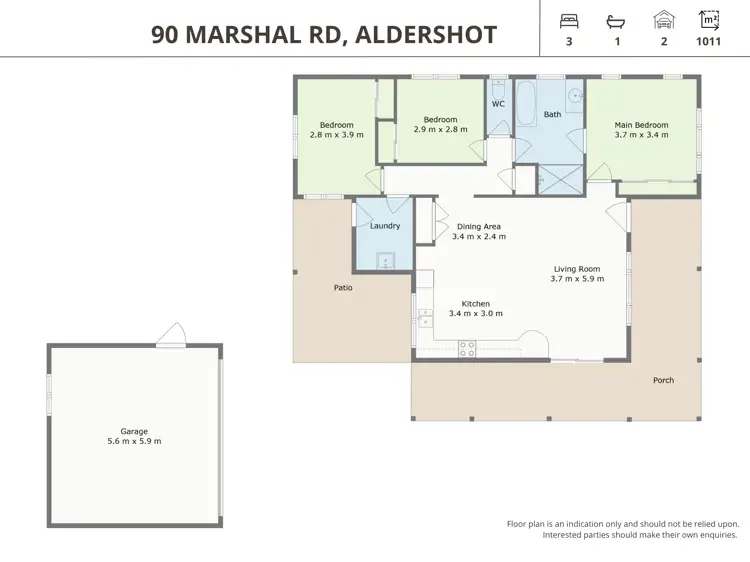 Floorplan of Homely house listing, 90 Marshall Road, Aldershot QLD 4650