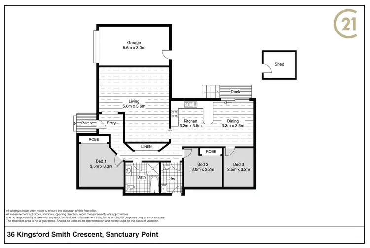 Floorplan of Homely house listing, 36 Kingsford Smith Crescent, Sanctuary Point NSW 2540