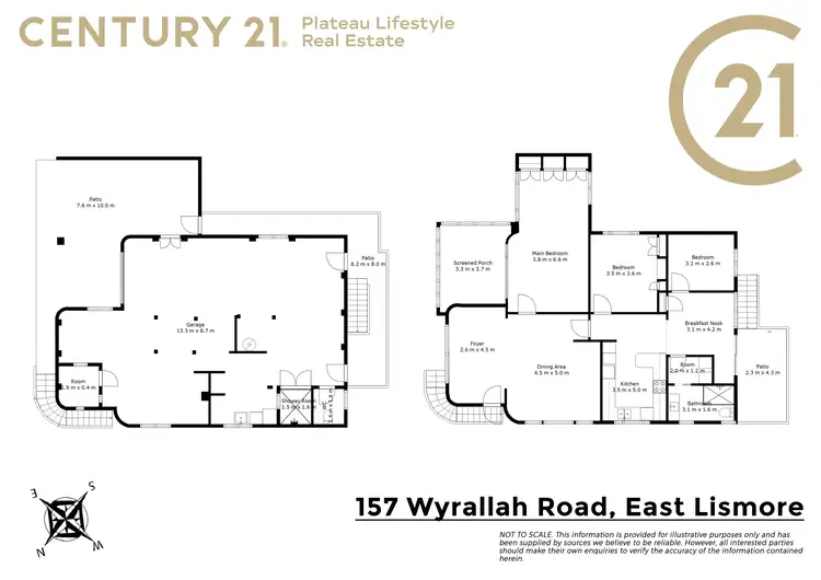 Floorplan of Homely rural property listing, 157 Wyrallah Road, East Lismore NSW 2480