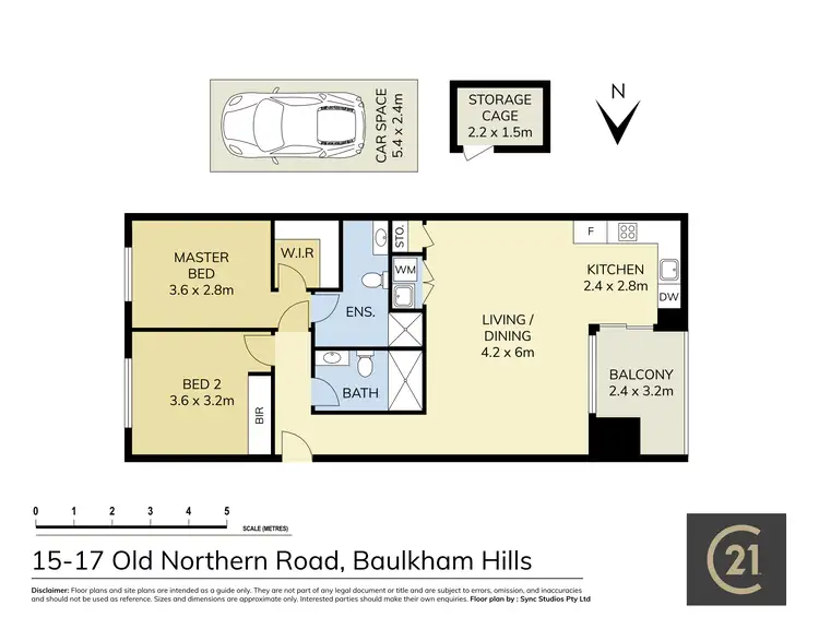 Floorplan of Homely unit listing, 207/15-17 Old Northern Road, Baulkham Hills NSW 2153