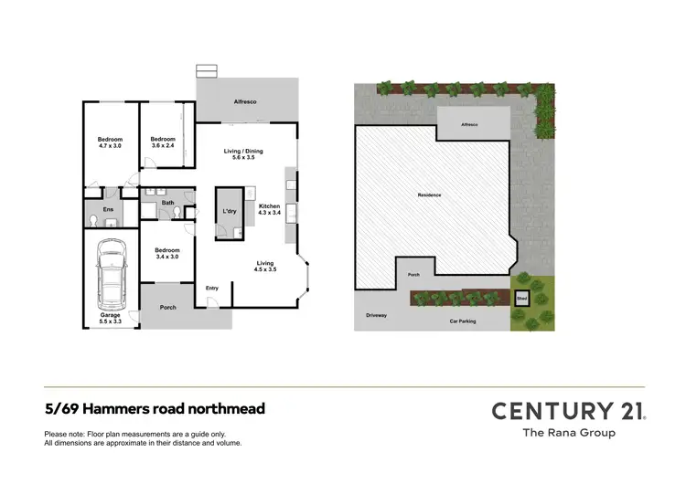 Floorplan of Homely villa listing, 5/69 Hammers Road, Northmead NSW 2152