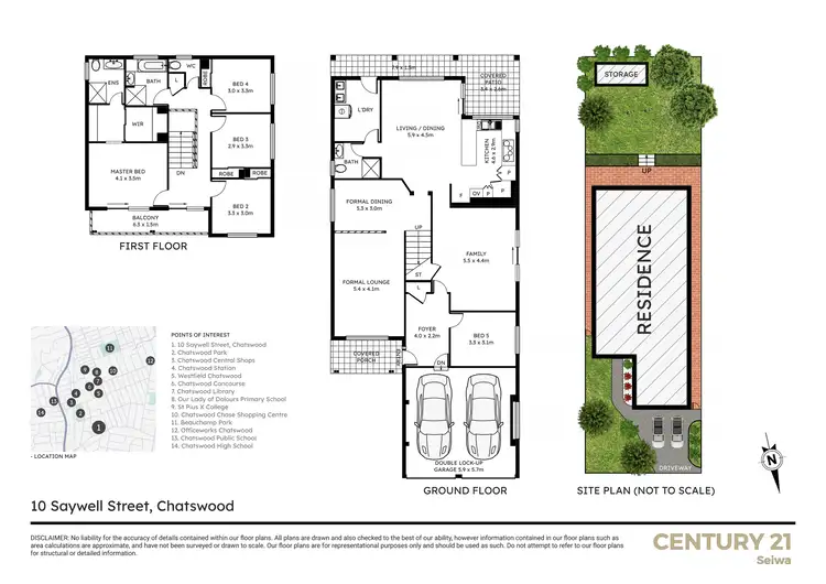 Floorplan of Homely house listing, 10 Saywell Street, Chatswood NSW 2067