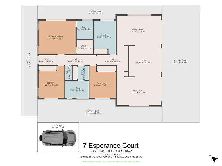 Floorplan of Homely house listing, 7 Esperance Court, Cooloola Cove QLD 4580