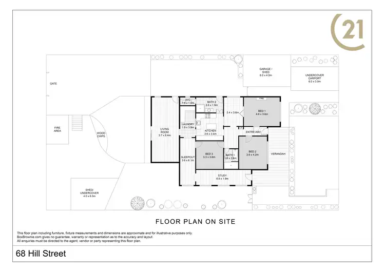 Floorplan of Homely house listing, 68 Hill Street, Broken Hill NSW 2880
