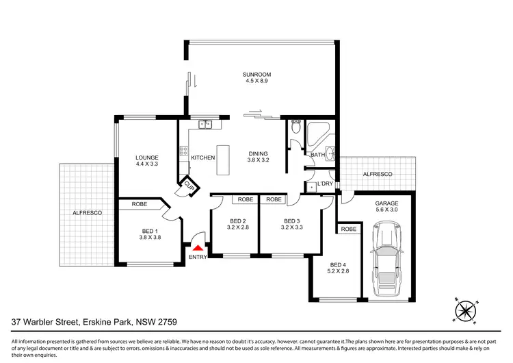 Floorplan of Homely house listing, 37 Warbler Street, Erskine Park NSW 2759