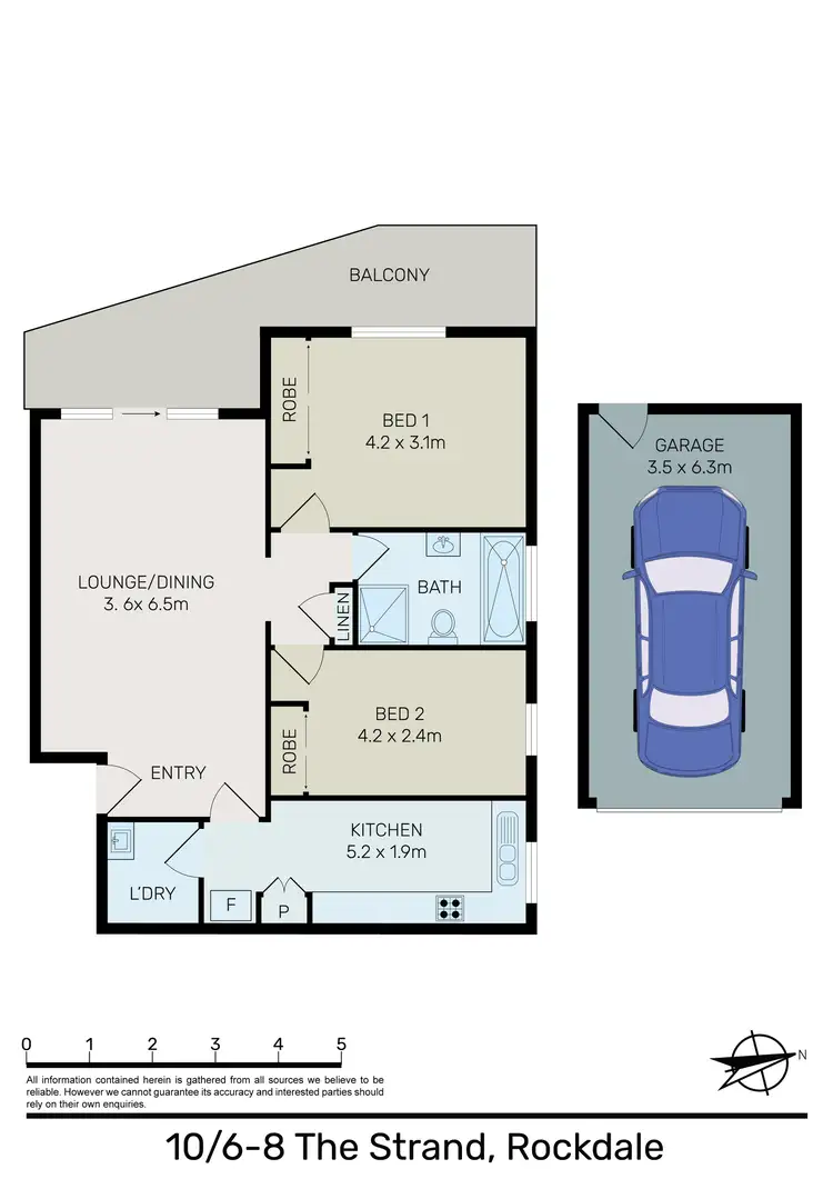 Floorplan of Homely unit listing, 10/6-8 The Strand, Rockdale NSW 2216