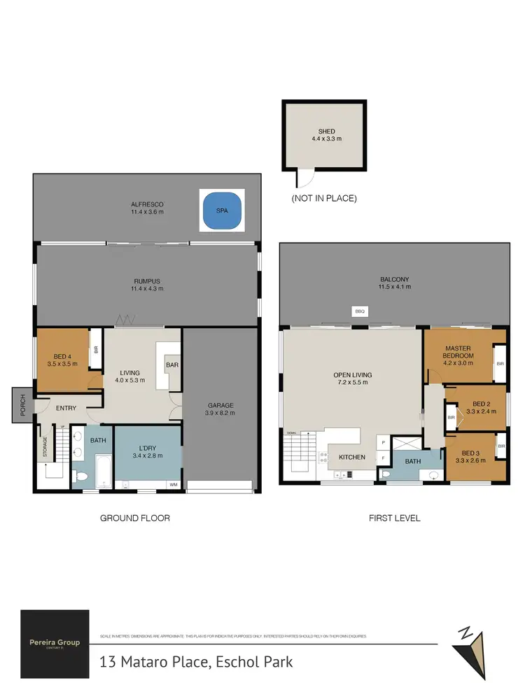 Floorplan of Homely house listing, 13 Mataro Place, Eschol Park NSW 2558