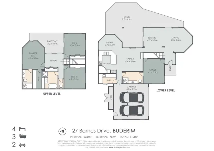 Floorplan of Homely house listing, 27 Barnes Drive, Buderim QLD 4556