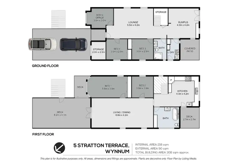 Floorplan of Homely house listing, 5 Stratton Terrace, Wynnum QLD 4178