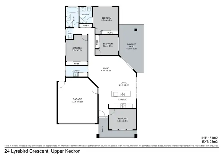Floorplan of Homely house listing, 24 Lyrebird Crescent, Upper Kedron QLD 4055