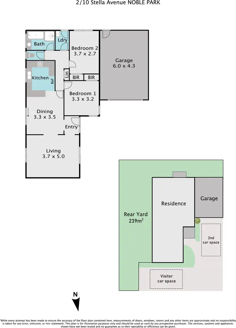 Floorplan of Homely unit listing, 2/10 Stella Avenue, Noble Park VIC 3174