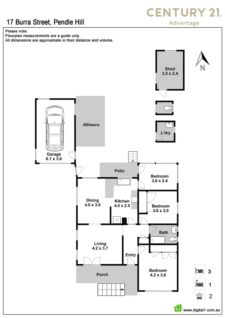 Floorplan of Homely house listing, 17 Burra Street, Pendle Hill NSW 2145