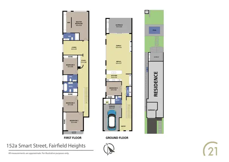 Floorplan of Homely house listing, 152a Smart Street, Fairfield Heights NSW 2165