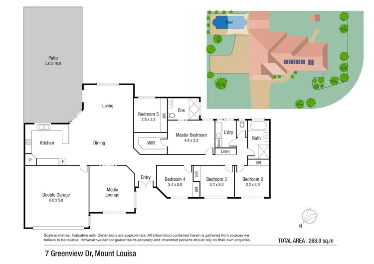 Floorplan of Homely house listing, 7 Greenview Drive, Mount Louisa QLD 4814