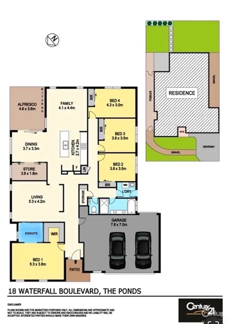 Floorplan of Homely house listing, 18 Waterfall Boulevard, The Ponds NSW 2769