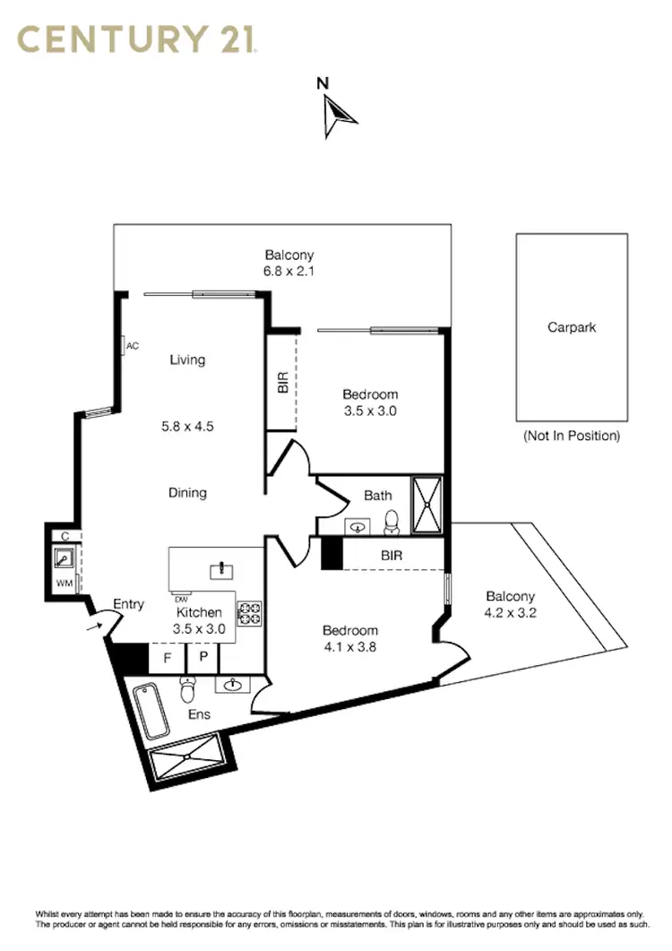 Floorplan of Homely apartment listing, G20/692 Whitehorse Road, Mont Albert VIC 3127
