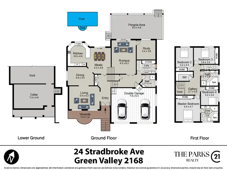 Floorplan of Homely house listing, 24 Stradbroke Avenue, Green Valley NSW 2168