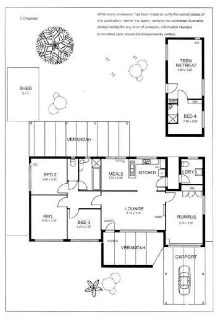 Floorplan of Homely house listing, 2 Chapman Street, Rostrevor SA 5073