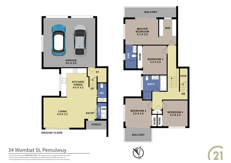 Floorplan of Homely house listing, 34 Wombat Street, Pemulwuy NSW 2145