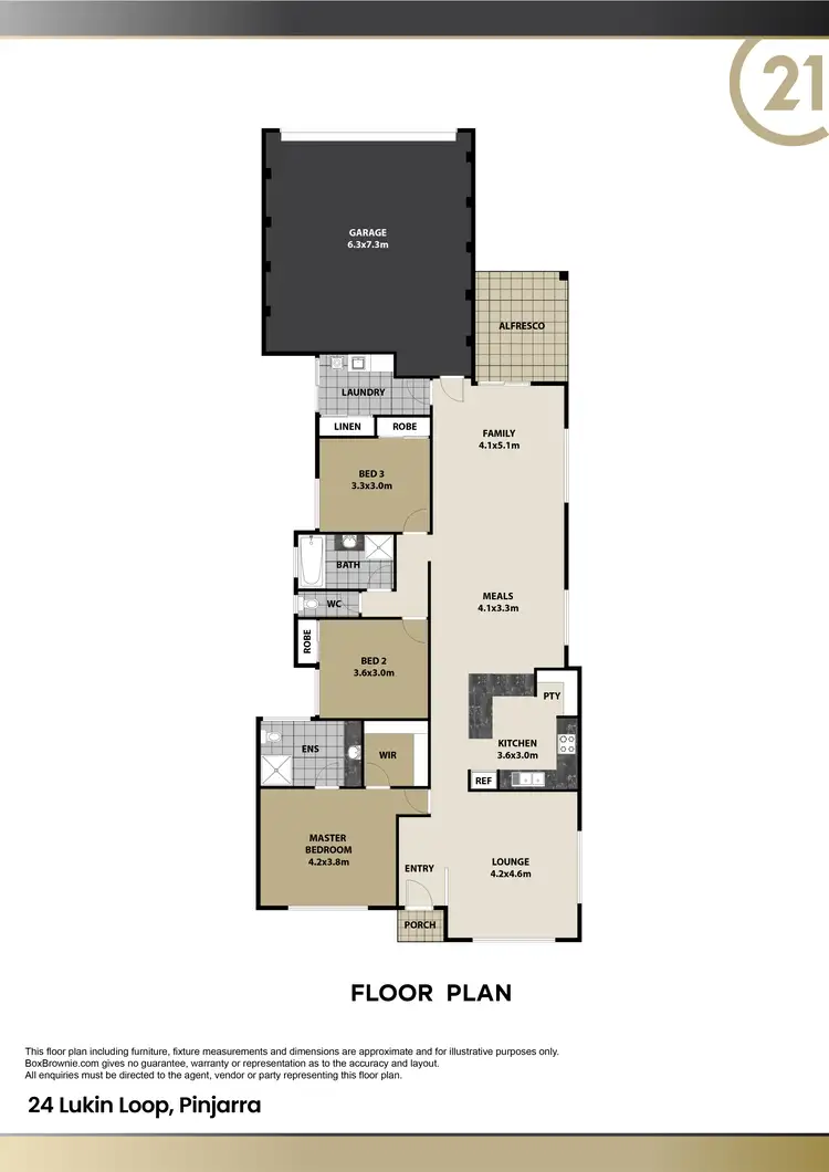 Floorplan of Homely house listing, 24 Lukin Loop, Pinjarra WA 6208