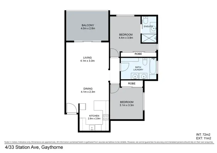 Floorplan of Homely apartment listing, 4/33 Station Avenue, Gaythorne QLD 4051