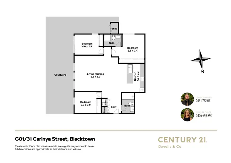 Floorplan of Homely apartment listing, G01/31 Carinya Street, Blacktown NSW 2148