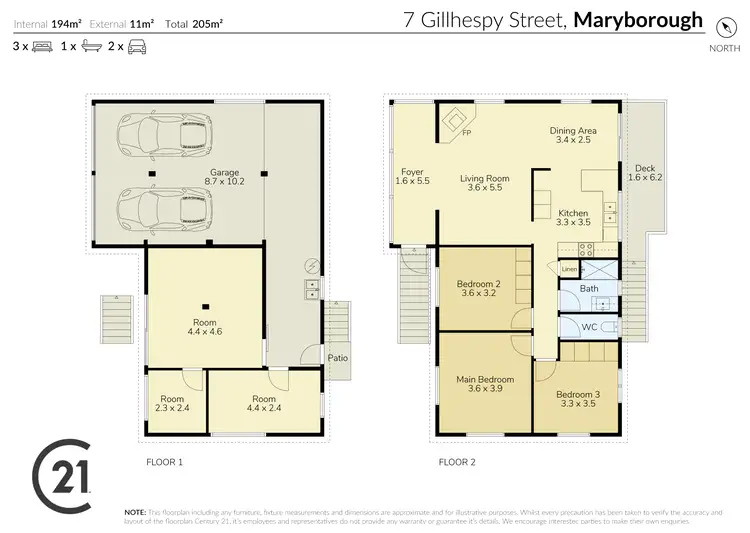 Floorplan of Homely house listing, 7 Gillhespy Street, Maryborough QLD 4650