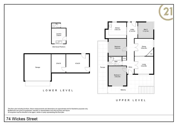 Floorplan of Homely house listing, 74 Wickes Street, Broken Hill NSW 2880