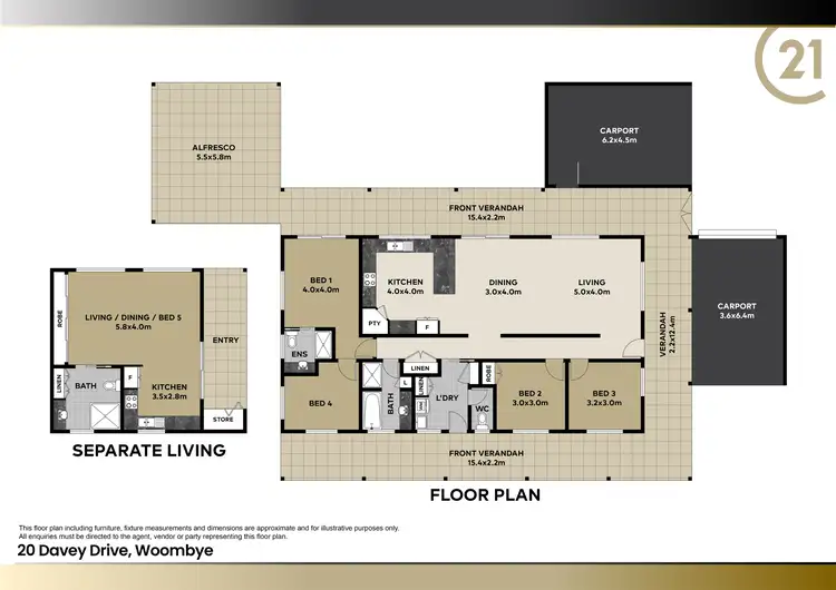 Floorplan of Homely house listing, 20 Davey Drive, Woombye QLD 4559