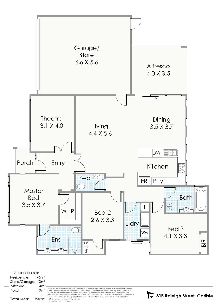 Floorplan of Homely house listing, 31B Raleigh Street, Carlisle WA 6101