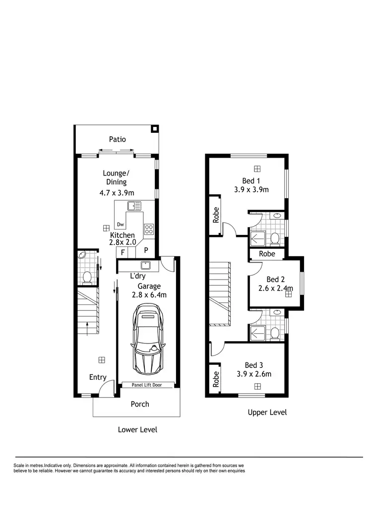 Floorplan of Homely townhouse listing, 3C Pike Street, Christies Beach SA 5165