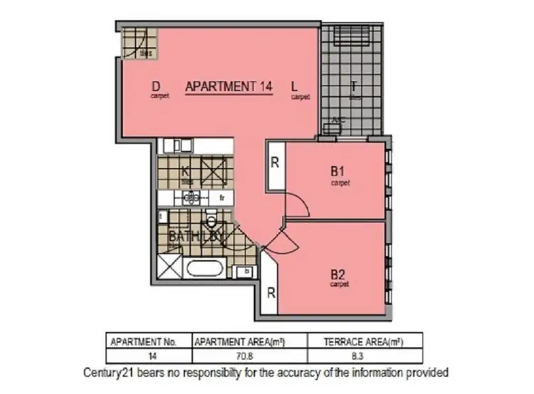 Floorplan of Homely apartment listing, 303/62 Buckingham Avenue, Springvale VIC 3171