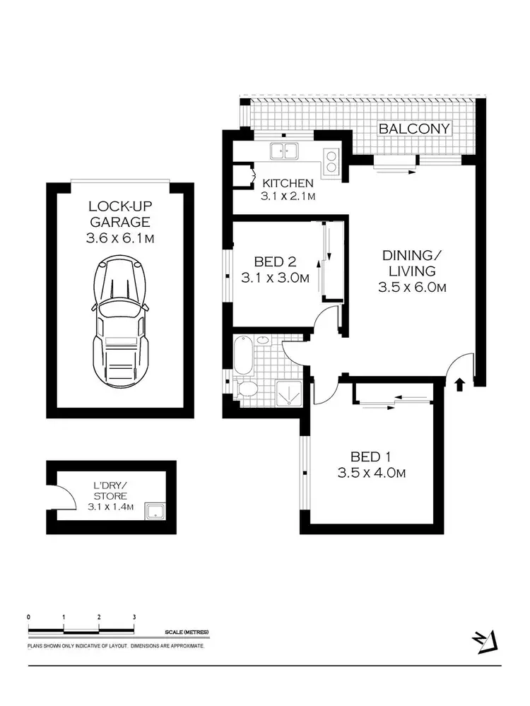 Floorplan of Homely apartment listing, 12/35-37 Queen Victoria Street, Bexley NSW 2207