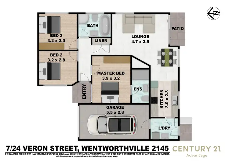 Floorplan of Homely villa listing, 7/24-26 Veron Street, Wentworthville NSW 2145