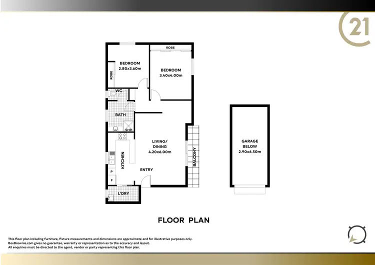 Floorplan of Homely unit listing, 15/53 Nesca Parade, The Hill NSW 2300