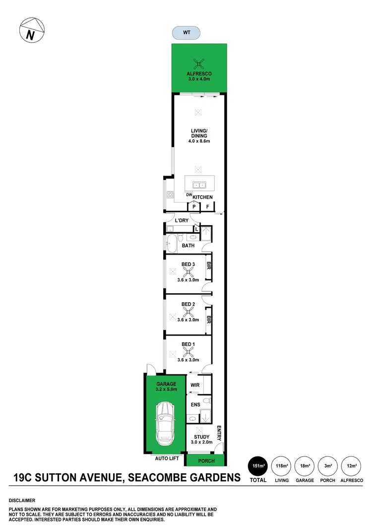 Floorplan of Homely house listing, 19C/19D Sutton Avenue, Seacombe Gardens SA 5047