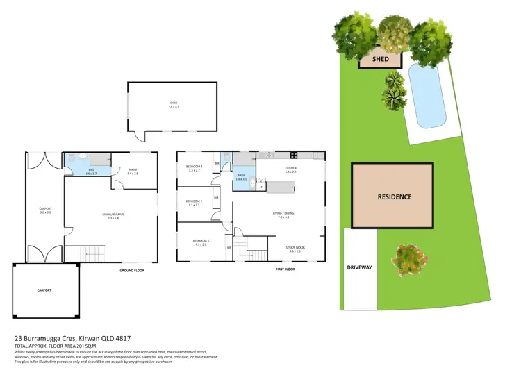 Floorplan of Homely house listing, 23 Burramugga Crescent, Kirwan QLD 4817