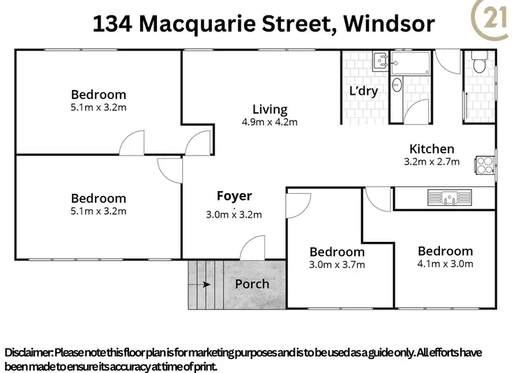 Floorplan of Homely house listing, 134 Macquarie Street, Windsor NSW 2756