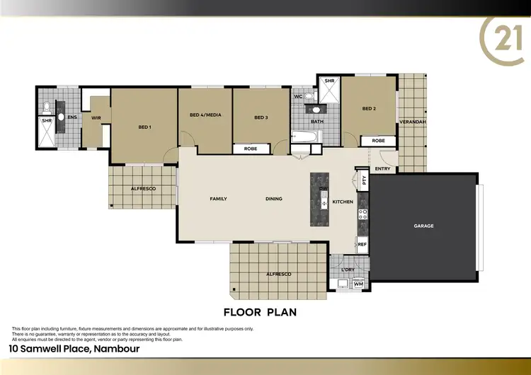 Floorplan of Homely house listing, 10 Samwell Place, Nambour QLD 4560