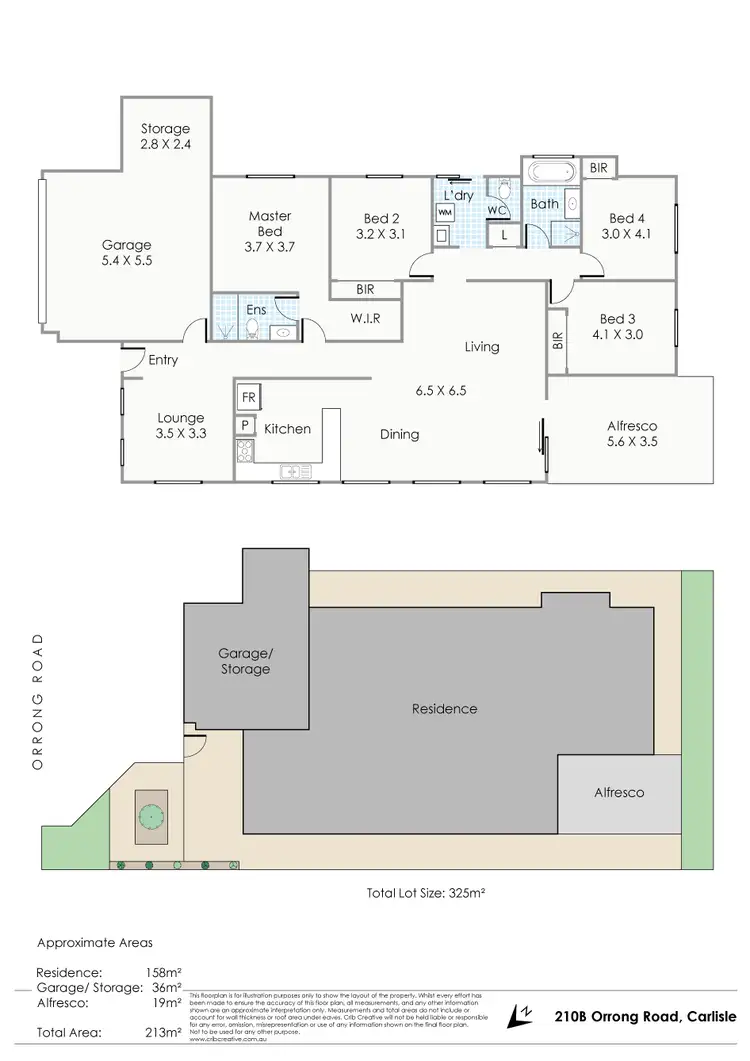 Floorplan of Homely house listing, 210B Orrong Road, Carlisle WA 6101