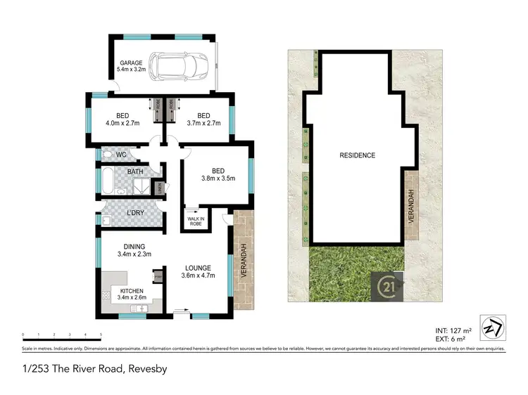 Floorplan of Homely villa listing, 1/253 The River Road, Revesby NSW 2212