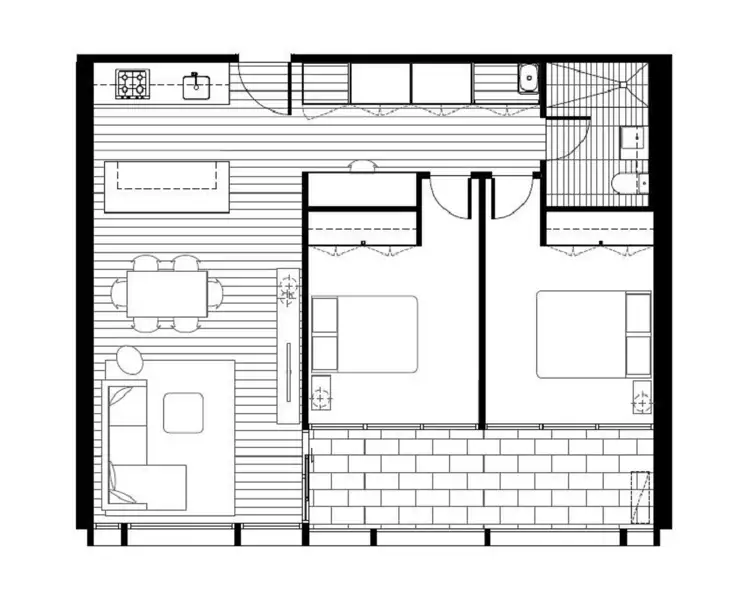 Floorplan of Homely apartment listing, 220/33 Quay Boulevard, Werribee South VIC 3030