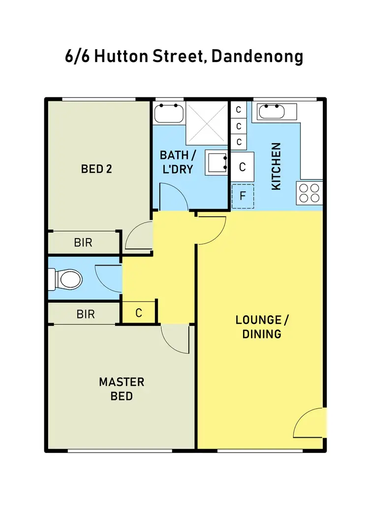 Floorplan of Homely unit listing, 6/6 Hutton Street, Dandenong VIC 3175