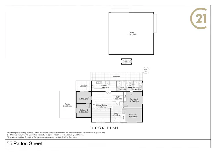 Floorplan of Homely house listing, 55 Patton Street, Broken Hill NSW 2880