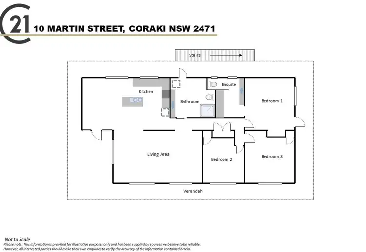 Floorplan of Homely house listing, 10 Martin Street, Coraki NSW 2471