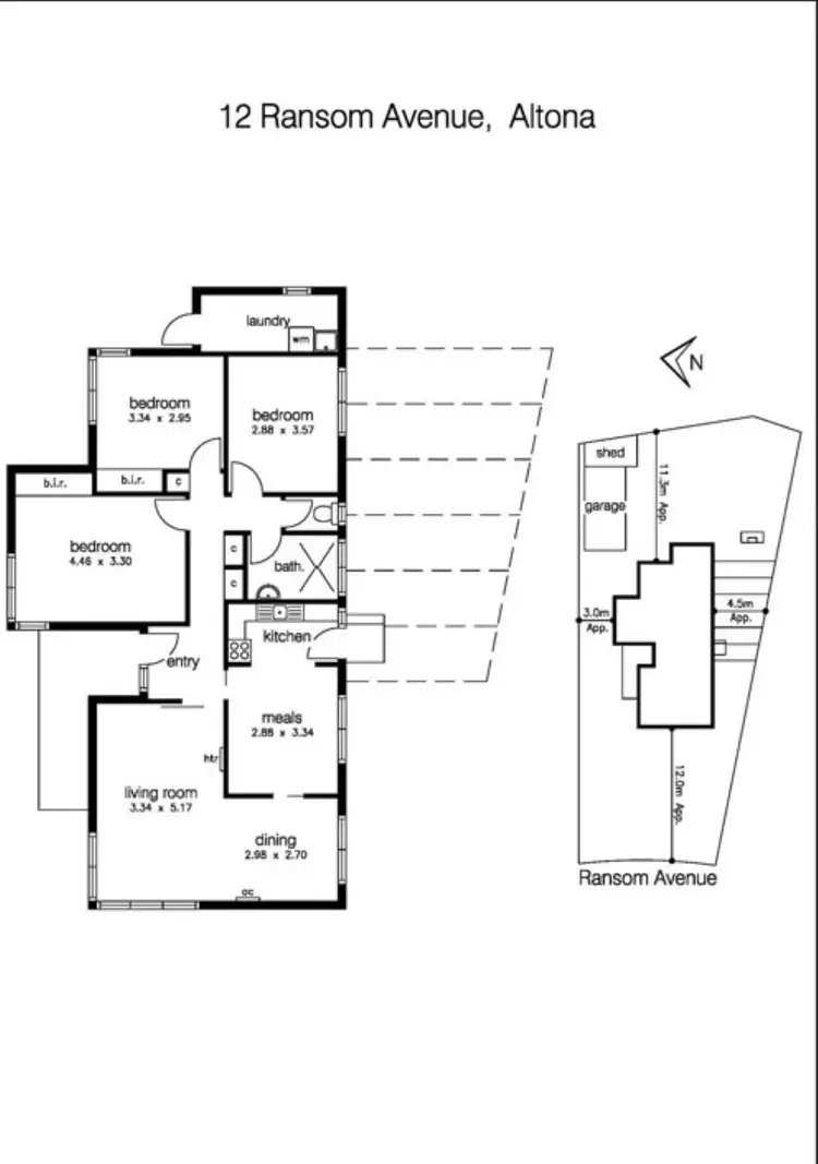 Floorplan of Homely house listing, 12 Ransom Avenue, Altona VIC 3018