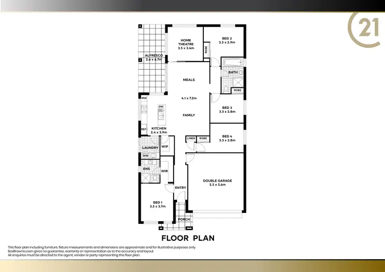 Floorplan of Homely house listing, 3 Waieela Way, Anambah NSW 2320